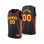 Camiseta Atlanta Hawks Personalizada Statement 2024-25 Negro