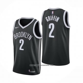 Camiseta Brooklyn Nets Blake Griffin #2 Icon 2020-21 Negro