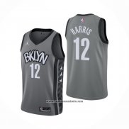 Camiseta Brooklyn Nets Joe Harris #12 Statement 2021 Gris