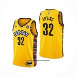 Camiseta Brooklyn Nets Julius Erving #32 Ciudad 2020-21 Amarillo