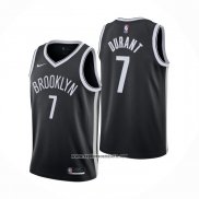 Camiseta Brooklyn Nets Kevin Durant #7 Icon 2020-21 Negro