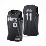 Camiseta Brooklyn Nets Kyrie Irving #11 Earned 2020-21 Negro