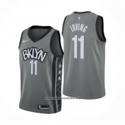 Camiseta Brooklyn Nets Kyrie Irving #11 Statement 2019-20 Gris