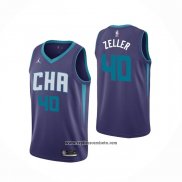 Camiseta Charlotte Hornets Cody Zeller #40 Statement Edition Violeta