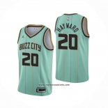 Camiseta Charlotte Hornets Gordon Hayward #20 Ciudad 2020-21 Verde