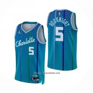 Camiseta Charlotte Hornets James Bouknight #5 Ciudad 2021-22 Azul