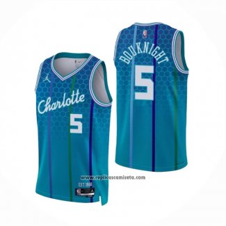 Camiseta Charlotte Hornets James Bouknight #5 Ciudad 2021-22 Azul