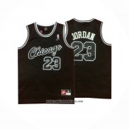 Camiseta Chicago Bulls Michael Jordan #23 Retro Negro Blanco
