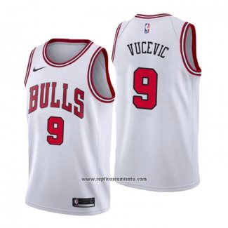 Camiseta Chicago Bulls Nikola Vucevic #9 Association Blanco