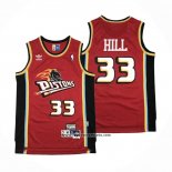 Camiseta Detroit Pistons Grant Hill #33 Retro Rojo