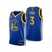 Camiseta Golden State Warriors Chris Paul #3 Icon 2022-23 Azul