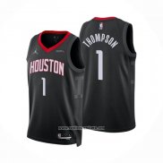 Camiseta Houston Rockets Amen Thompson NO 1 Statement 2025-26 Negro