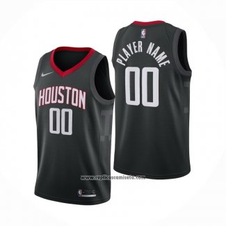 Camiseta Houston Rockets Personalizada Statement Negro