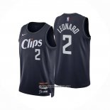 Camiseta Los Angeles Clippers Kawhi Leonard #2 Ciudad 2023-24 Azul