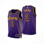 Camiseta Los Angeles Lakers Anthony Davis #3 Statement 2022-23 Violeta