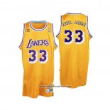 Camiseta Los Angeles Lakers Kareem Abdul-Jabbar #33 Retro Amarillo