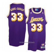 Camiseta Los Angeles Lakers Kareem Abdul-Jabbar #33 Retro Violeta