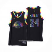Camiseta Los Angeles Lakers Kobe Bryant #24 Fashion Royalty 2022-23 Negro