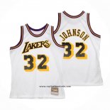 Camiseta Los Angeles Lakers Magic Johnson #32 Mitchell & Ness1984-85 Blanco