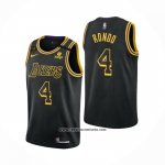 Camiseta Los Angeles Lakers Rajon Rondo #4 Mamba 2021-22 Negro