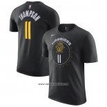 Camiseta Manga Corta Golden State Warriors Klay Thompson Ciudad 2022-23 Negro