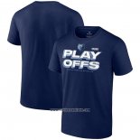 Camiseta Manga Corta Memphis Grizzlies 2023 NBA Playoffs Azul