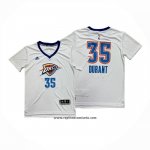 Camiseta Manga Corta Oklahoma City Thunder Kevin Durant NO 35 Blanco