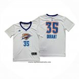 Camiseta Manga Corta Oklahoma City Thunder Kevin Durant NO 35 Blanco