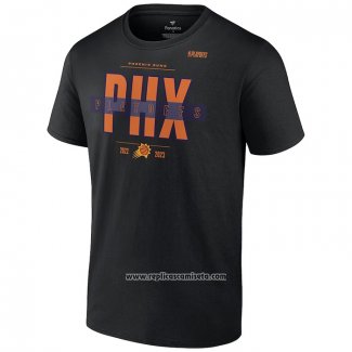 Camiseta Manga Corta Phoenix Suns 2023 NBA Playoffs Jump Ball Negro