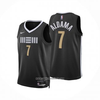 Camiseta Memphis Grizzlies Ssanti Aldama #7 Ciudad 2023-24 Negro