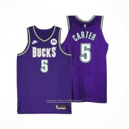 Camiseta Milwaukee Bucks Jevon Carter #5 Classic 2022-23 Violeta