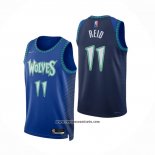 Camiseta Minnesota Timberwolves Naz Reid #11 Ciudad 2021-22 Azul