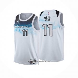 Camiseta Minnesota Timberwolves Naz Reid #11 Ciudad 2024-25 Blanco