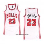 Camiseta Mujer Chicago Bulls Michael Jordan #23 Icon Blanco