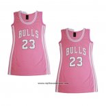 Camiseta Mujer Chicago Bulls Michael Jordan #23 Icon Rosa