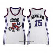 Camiseta Mujer Toronto Raptors Vince Carter #15 Blanco