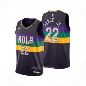 Camiseta New Orleans Pelicans Larry Nance JR. #22 Ciudad 2022-23 Violeta