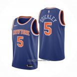 Camiseta New York Knicks Immanuel Quickley #5 Icon 2020-21 Azul
