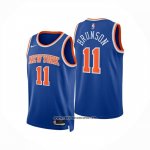 Camiseta New York Knicks Jalen Brunson NO 11 Icon 2024-25 Azul