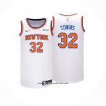 Camiseta New York Knicks Karl-Anthony Towns #32 Association 2024-25 Blanco