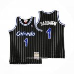 Camiseta Nino Orlando Magic Penny Hardaway #1 Mitchell & Ness 1994-95 Negro