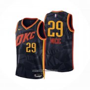 Camiseta Oklahoma City Thunder Vasilije Micic #29 Ciudad 2023-24 Negro