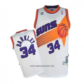 Camiseta Phoenix Suns Charles Barkley #34 Retro Blanco