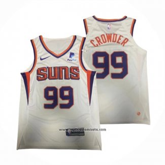 Camiseta Phoenix Suns Jae Crowder #99 Association Autentico Blanco