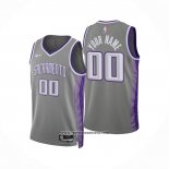 Camiseta Sacramento Kings Personalizada Ciudad 2022-23 Gris