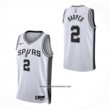 Camiseta San Antonio Spurs Dylan Harper NO 2 Association 2025-26 Blanco