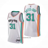 Camiseta San Antonio Spurs Keita Bates-Diop #31 Ciudad 2021-22 Blanco