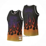 Camiseta Toronto Raptors Tracy Mcgrady #1 Flames Negro