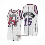 Camiseta Toronto Raptors Vince Carter #15 Mitchell & Ness 1998-99 Blanco