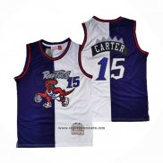 Camiseta Toronto Raptors Vince Carter #15 Split Edition Violeta Blanco